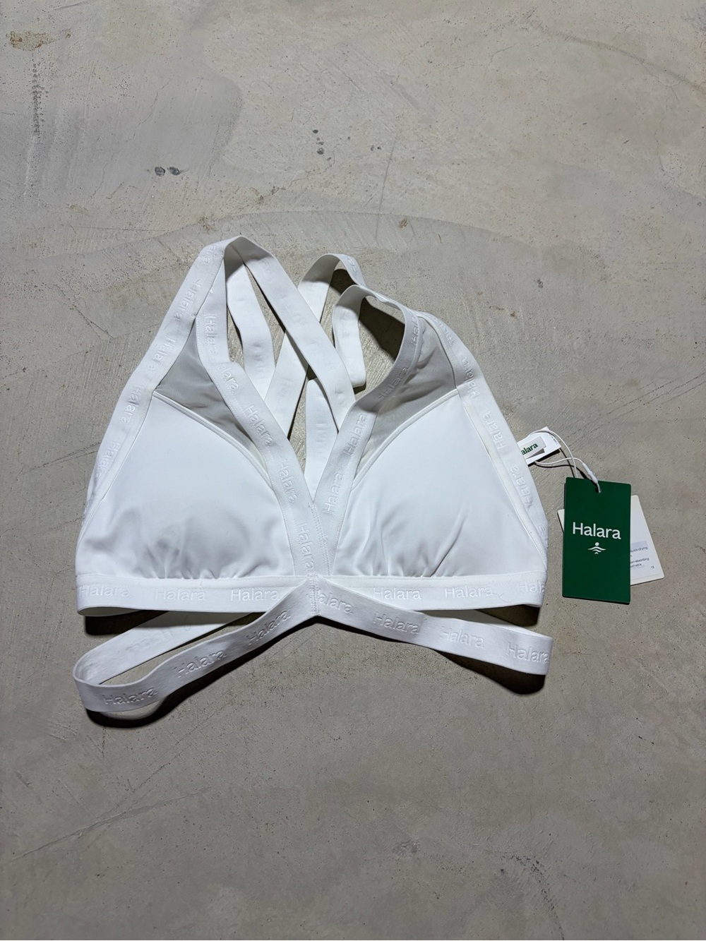 HALARA NWT Speedwave White Multi-Strap sports bra small